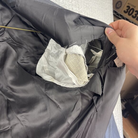 J.P. Tilford Samuelsohn x Harry Rosen charcoal gray Sport Blazer Jacket 44R READ - Picture 14 of 16